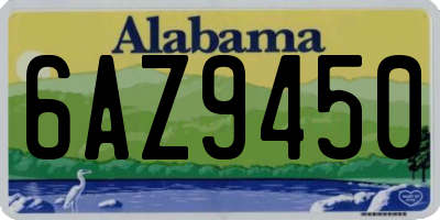 AL license plate 6AZ9450