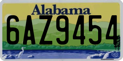 AL license plate 6AZ9454