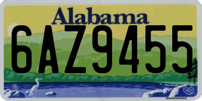AL license plate 6AZ9455