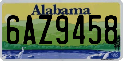 AL license plate 6AZ9458