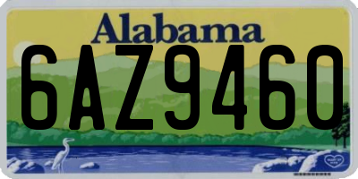 AL license plate 6AZ9460