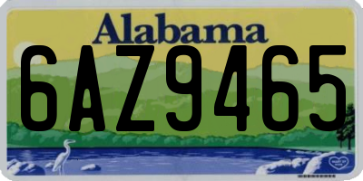 AL license plate 6AZ9465