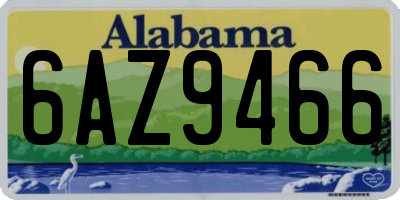 AL license plate 6AZ9466