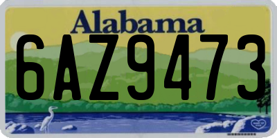 AL license plate 6AZ9473