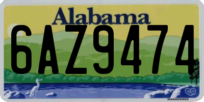 AL license plate 6AZ9474
