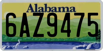 AL license plate 6AZ9475