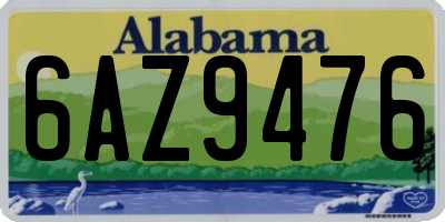 AL license plate 6AZ9476