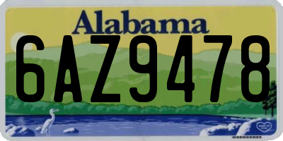 AL license plate 6AZ9478