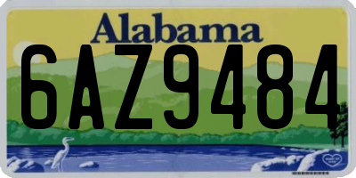 AL license plate 6AZ9484
