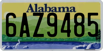 AL license plate 6AZ9485
