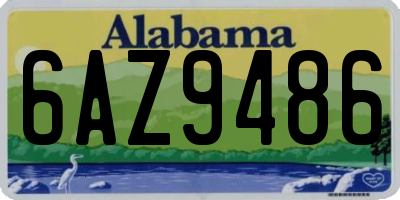 AL license plate 6AZ9486