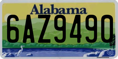 AL license plate 6AZ9490