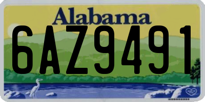 AL license plate 6AZ9491