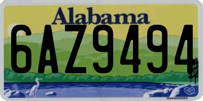 AL license plate 6AZ9494