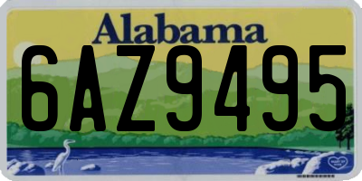 AL license plate 6AZ9495