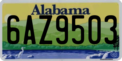 AL license plate 6AZ9503