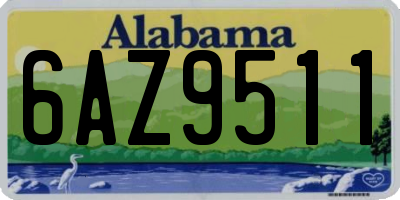 AL license plate 6AZ9511