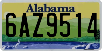 AL license plate 6AZ9514