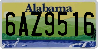 AL license plate 6AZ9516