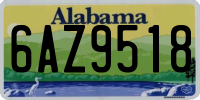 AL license plate 6AZ9518