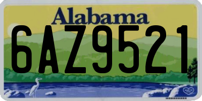 AL license plate 6AZ9521