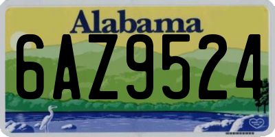 AL license plate 6AZ9524