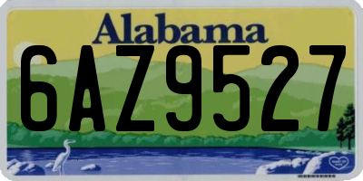 AL license plate 6AZ9527