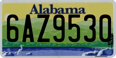 AL license plate 6AZ9530