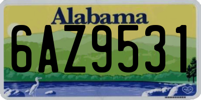 AL license plate 6AZ9531