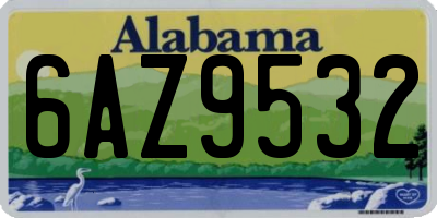 AL license plate 6AZ9532