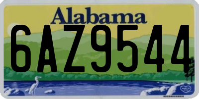 AL license plate 6AZ9544