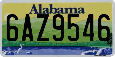 AL license plate 6AZ9546