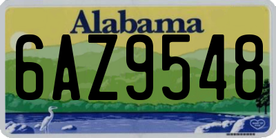 AL license plate 6AZ9548