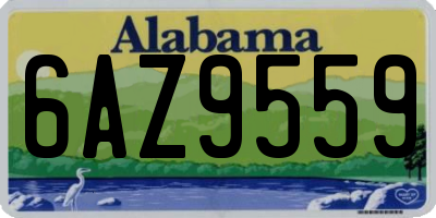 AL license plate 6AZ9559