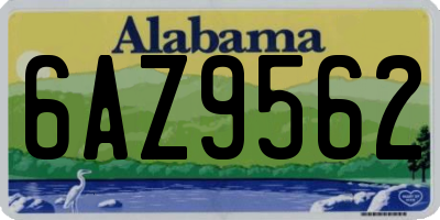 AL license plate 6AZ9562