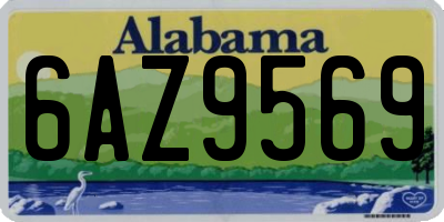 AL license plate 6AZ9569