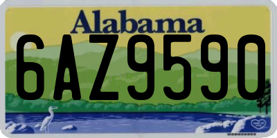 AL license plate 6AZ9590