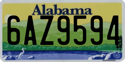 AL license plate 6AZ9594