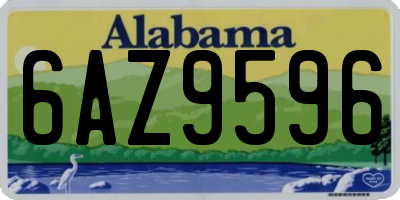 AL license plate 6AZ9596