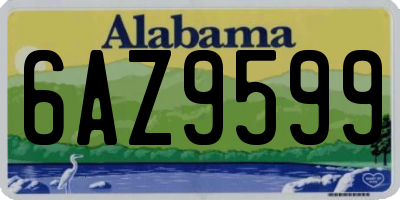 AL license plate 6AZ9599