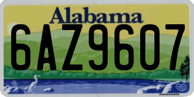 AL license plate 6AZ9607