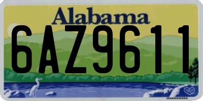 AL license plate 6AZ9611