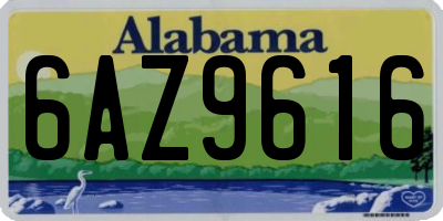 AL license plate 6AZ9616