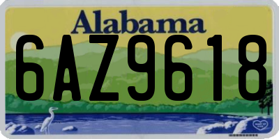 AL license plate 6AZ9618