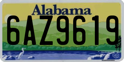 AL license plate 6AZ9619