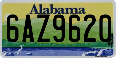 AL license plate 6AZ9620