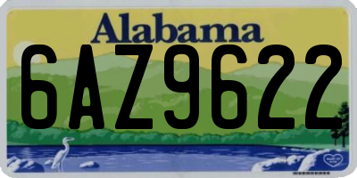 AL license plate 6AZ9622