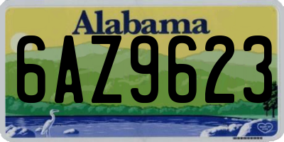 AL license plate 6AZ9623