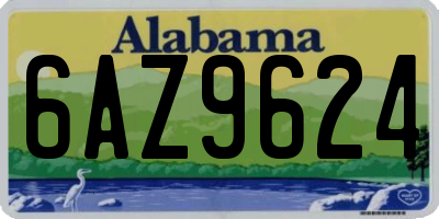 AL license plate 6AZ9624