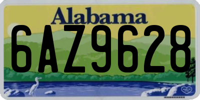 AL license plate 6AZ9628